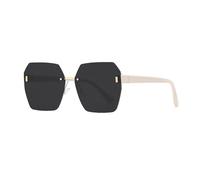 HTXONB 2025 Men's and Women's Fashion Frameless PC Polarized Sunglasses Outdoor Street Photography Travel Driving Sun Visor Anti-UV Sunglasses,C2,149 * 146 * 57mm