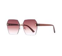 HTXONB 2025 Men's and Women's Fashion Frameless PC Polarized Sunglasses Outdoor Street Photography Travel Driving Sun Visor Anti-UV Sunglasses,C5,149 * 146 * 57mm