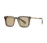 HTXONB 2025 Men's and Women's Retro Square Frame Sunglasses Outdoor Travel Vacation Sun Protection and UV Protection Sunglasses,C2,142 * 138 * 47mm