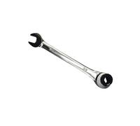 HTXONB Chrome Vanadium Steel British Fixed Open Pipe Ratchet Wrench Plum Wrench Dual-use Open Ratchet Wrench,Fixed Silver,3/8