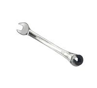 HTXONB Chrome Vanadium Steel British Fixed Open Pipe Ratchet Wrench Plum Wrench Dual-use Open Ratchet Wrench,Fixed Silver,1/2