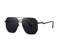HTXONB Classic Men's Outdoor Travel Driving Sunglasses Square Frame PC Polarized Sunglasses,C1,147 * 145 * 52mm