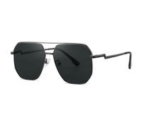 HTXONB Classic Men's Outdoor Travel Driving Sunglasses Square Frame PC Polarized Sunglasses,C2,147 * 145 * 52mm