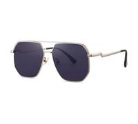 HTXONB Classic Men's Outdoor Travel Driving Sunglasses Square Frame PC Polarized Sunglasses,C3,147 * 145 * 52mm
