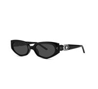 HTXONB Fashion cat-eye plate HD nylon anti-ultraviolet sunglasses outdoor street shooting travel sunglasses,C1,142 * 150 * 55mm