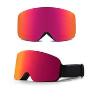 HTXONB Fashion cylindrical full-face real film ski goggles double-layer anti-fog windproof goggles snow goggles,C3,176 * 98mm