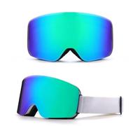 HTXONB Fashion cylindrical full-face real film ski goggles double-layer anti-fog windproof goggles snow goggles,C6,176 * 98mm