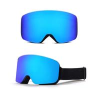 HTXONB Fashion cylindrical full-face real film ski goggles double-layer anti-fog windproof goggles snow goggles,C4,176 * 98mm