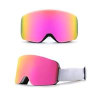 HTXONB Fashion cylindrical full-face real film ski goggles double-layer anti-fog windproof goggles snow goggles,C7,176 * 98mm