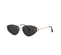 HTXONB Fashion frameless cut-edge polygonal sunglasses for men and women outdoor street photography travel driving polarized sunglasses,C2,146 * 145 * 40mm