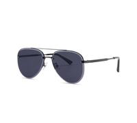 HTXONB Fashion half-frame frog mirror classic retro polarized sunglasses outdoor travel driving sun protection UV protection sunglasses,C2,147 * 142 * 53mm