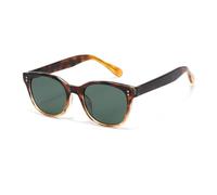 HTXONB Fashion men's and women's square frame polarized sunglasses anti-ultraviolet trendy street shooting sunglasses,C1,149 * 143 * 4