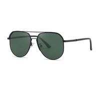 HTXONB Fashion men's metal sunglasses large frame PC polarized anti-ultraviolet driving sunglasses,C2,147 * 144 * 54mm