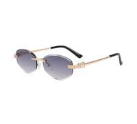 HTXONB Fashion metal frameless PC polarized sunglasses outdoor street photography travel sunshade anti-ultraviolet sunglasses,C3,135 * 136 * 43mm