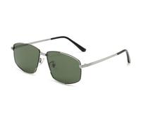 HTXONB Fashion Metal Men's Polarized Sunglasses Outdoor Travel Fishing Driving Square Frame Anti-UV Sunglasses,C3,148 * 145 * 50mm