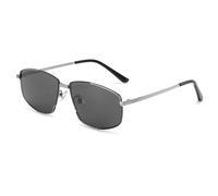 HTXONB Fashion Metal Men's Polarized Sunglasses Outdoor Travel Fishing Driving Square Frame Anti-UV Sunglasses,C2,148 * 145 * 50mm