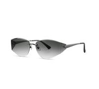 HTXONB Fashion narrow frame metal polarized sunglasses for men and women polygon gradient sun protection sunglasses,C3,136 * 148 * 42mm