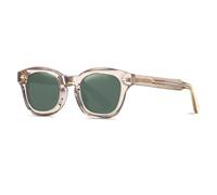 HTXONB Fashion retro plate TAC polarized sunglasses outdoor driving anti-ultraviolet sunglasses,C2,145 * 138 * 49mm