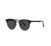 HTXONB Fashion round frame polarized sunglasses sun protection and UV protection driving semi-metallic sunglasses,C1,146 * 126 * 47mm