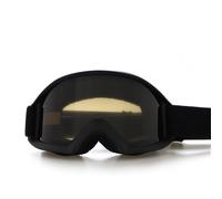 HTXONB Fashion ski goggles double-layer anti-fog large cylindrical ski goggles sports outdoor ski goggles mountaineering goggles,sand black tea,190 * 95mm