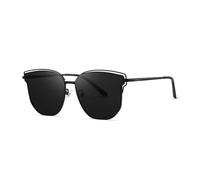 HTXONB Fashionable gradient nylon polarized sunglasses for men and women, retro metal anti-ultraviolet sunglasses,C1,147 * 152 * 53mm