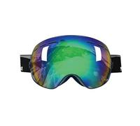 HTXONB Fashionable ski goggles for men and women, double-layer anti-fog and windproof goggles spherical anti-glare and anti-snow blindness ski goggles,True Green,190 * 105mm