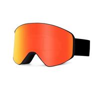 HTXONB Fashionable TPU frame PC lens ski goggles double-layer anti-fog and anti-ultraviolet magnetic HD ski goggles,C3,190 * 108mm