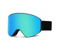 HTXONB Fashionable TPU frame PC lens ski goggles double-layer anti-fog and anti-ultraviolet magnetic HD ski goggles,C2,190 * 108mm