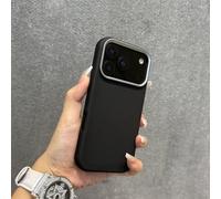 HTXONB Fcicicase 2 in 1 For Magsafe Magnetic Phone Case For iPhone 17 Air 16 15 14 Plus 13 12 11 Pro Max Flower Matte Acrylic Cover,Black,For iPhone 16