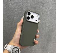 HTXONB Fcicicase 2 in 1 For Magsafe Magnetic Phone Case For iPhone 17 Air 16 15 14 Plus 13 12 11 Pro Max Flower Matte Acrylic Cover,green,For iPhone 16 Pro Max