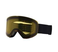 HTXONB Men's and women's cylindrical magnetic ski goggles double-layer coating anti-fog magnetic ski goggles snow goggles mountaineering windproof goggles,Black Yellow,180 * 95mm