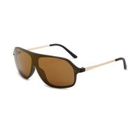 HTXONB Men's and women's fashion one-piece metal sunglasses for outdoor street photography, travel, driving, sun protection and UV protection sunglasses,C5,140 * 148 * 52mm