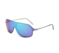 HTXONB Men's and women's fashion one-piece metal sunglasses for outdoor street photography, travel, driving, sun protection and UV protection sunglasses,C4,140 * 148 * 52mm
