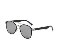 HTXONB Men's and women's fashionable all-match driving and traveling sunglasses double beam anti-ultraviolet sunglasses,C5,140 * 146 * 48mm