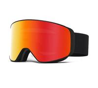 HTXONB Men's and women's fashionable ski goggles double-layer anti-fog magnetic absorption high-definition ski goggles REVO anti-u