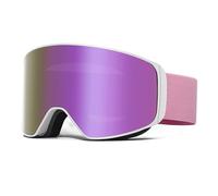 HTXONB Men's and women's fashionable ski goggles double-layer anti-fog magnetic absorption high-definition ski goggles REVO anti-u