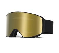 HTXONB Men's and women's fashionable ski goggles double-layer anti-fog magnetic absorption high-definition ski goggles REVO anti-u