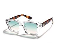 HTXONB Men's and women's retro square frame polarized sunglasses UV protection fashion sunshade insert temple sunglasses,C6,153 * 15