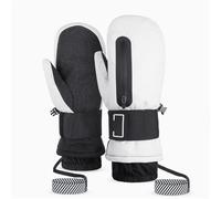 HTXONB Men's and women's ski gloves with five-finger waterproof, cold-resistant, and thickened lining for warmth and wa