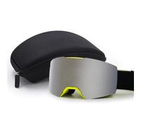 HTXONB Men's and women's ski goggles magnetic cylindrical ski goggles double-layer anti-fog and windproof outdoor goggles,Blue,aldult