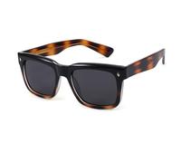 HTXONB Men's and women's square frame polarized sunglasses for outdoor travel, fishing, driving, sun protection and UV protection,C5,149 * 143 * 50mm