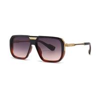 HTXONB Men's and women's street photography retro square frame sunglasses travel driving sun protection UV protection sunglasses,C6,143 * 135 * 49mm