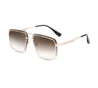 HTXONB Men's business polarized sunglasses outdoor travel driving sun protection UV protection square frame sunglasses,C3,147 * 141 * 50mm