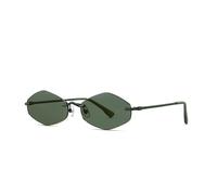 HTXONB Metal polygonal sunglasses fashionable and personalized sunglasses irregular neutral frameless glasses,C3,147 * 135 * 37mm