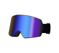 HTXONB Outdoor sports ski goggles double-layer ski goggles windproof and anti-fog goggles cardable myopia goggles ski goggles,Sand black blue sheet,235 * 100mm