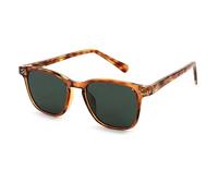 HTXONB Retro round frame TR polarized sunglasses outdoor travel anti-ultraviolet fashion insert temple sunglasses,C1,147 * 139 * 46mm
