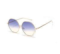 HTXONB Retro trendy round frame sunglasses outdoor sun protection UV protection fashion sunglasses,C7,137 * 141 * 55mm