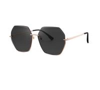 HTXONB Women's fashion gradient frameless sunglasses sun protection metal street shooting slim nylon sunglasses,C1,147 * 148 * 59mm