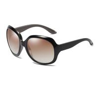 HTXONB Women's fashion polarized sunglasses outdoor street photography travel driving sun visor anti-ultraviolet sunglasses,Coffee