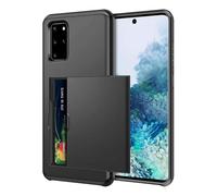 HTXWXJC Case for Galaxy S20 Plus, Samsung S20+ SM-G986U Case Wallet Case with Card Holder, PC+TPU Anti Drop Protective Cover for Samsung Galaxy S20 Plus Black